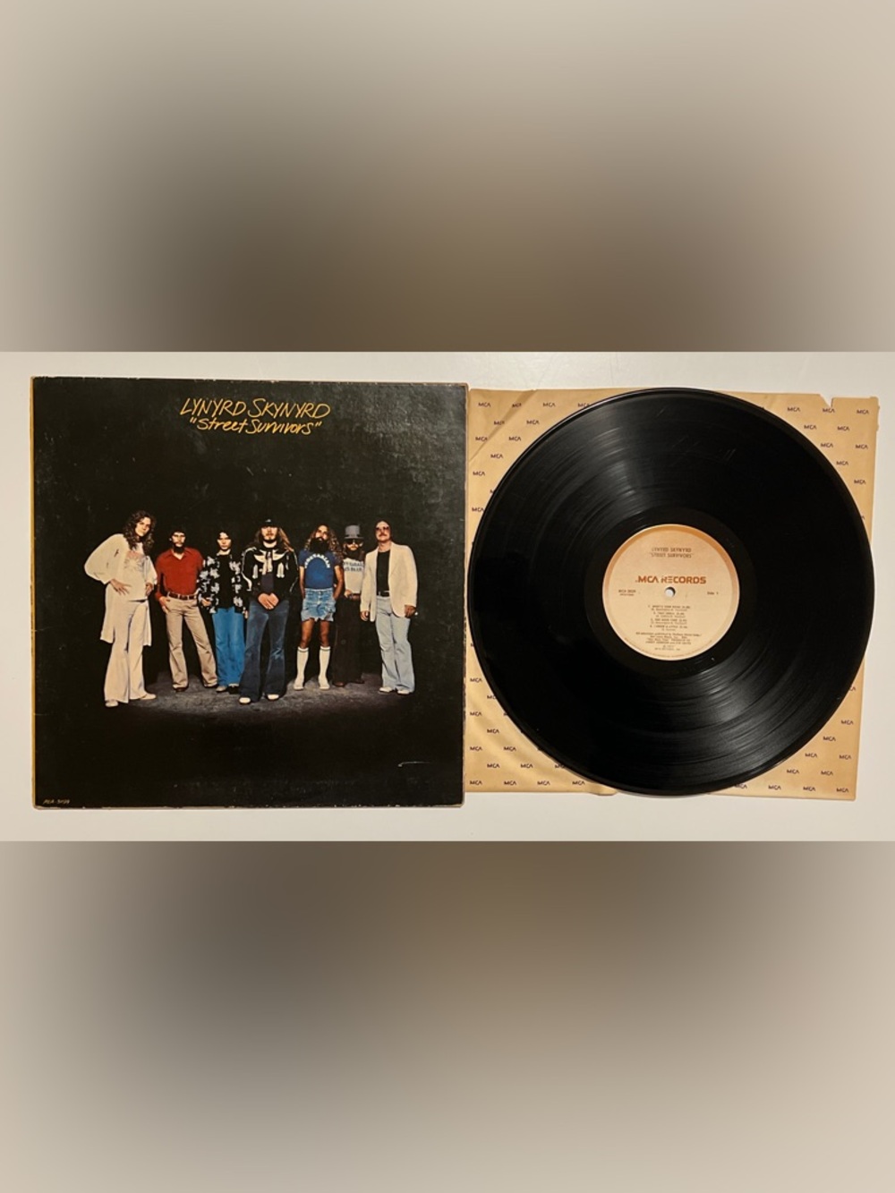 Lynyrd Skynyrd Street Survivors LP MCA 3029 1977 US Press Capitol Master VG+